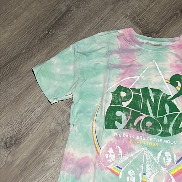 Pull& Bear Pink Floyd Tie-Dye T Shirt - Picture 5 of 13